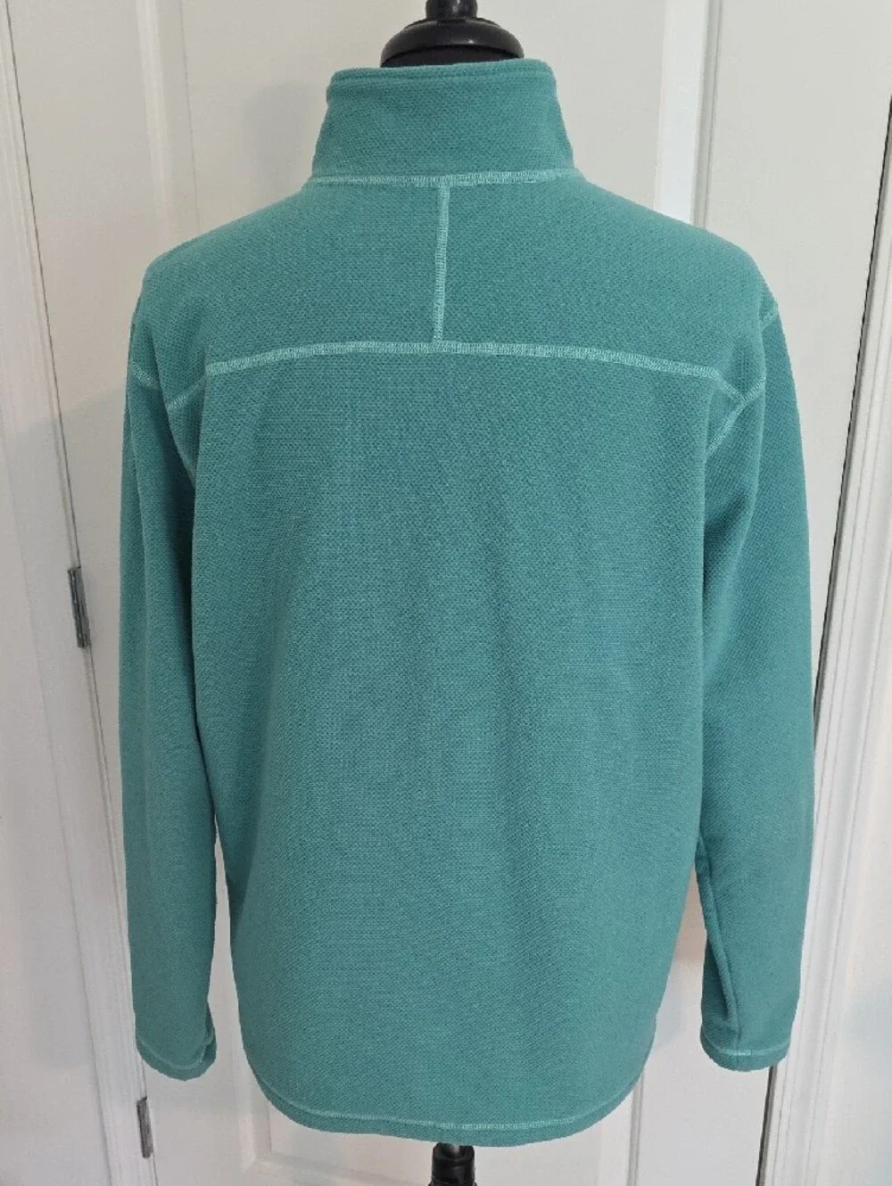 The North Face Men's Teal Green Half-Zip Fleece Pullover